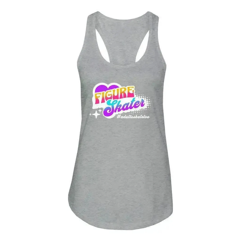 Vintage Figure Skater Women's Racerback Tank