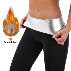 Women Sauna Sweat Pants Training Leggings Gym Workout Pants Sweating Body Shaper