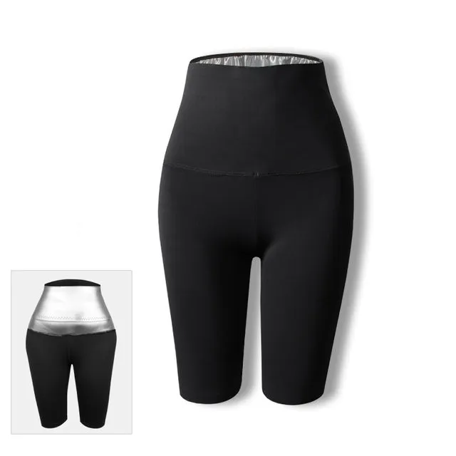 Women Sauna Sweat Pants Training Leggings Gym Workout Pants Sweating Body Shaper