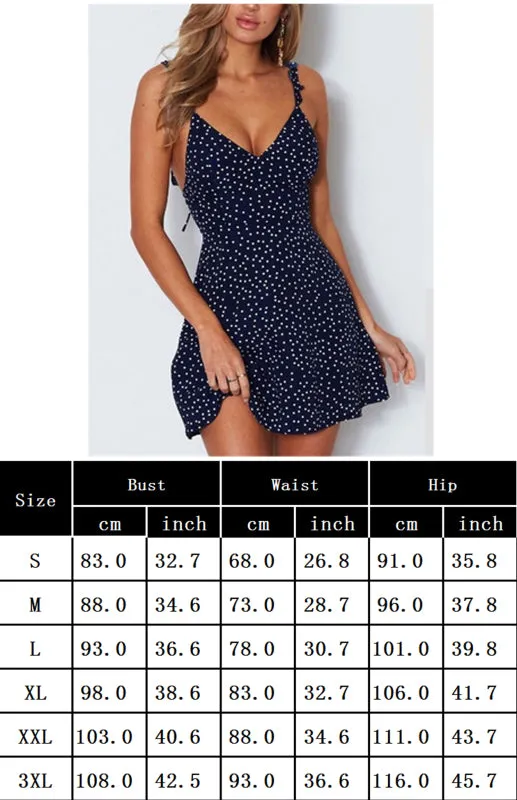 Women'S Casual Polka Dot Print Lace Dress